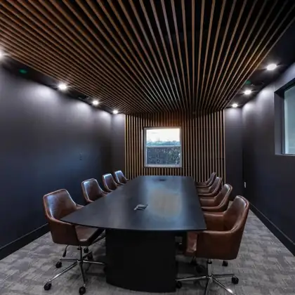 Carpet tile installation in a commercial conference room, Rockland County NY